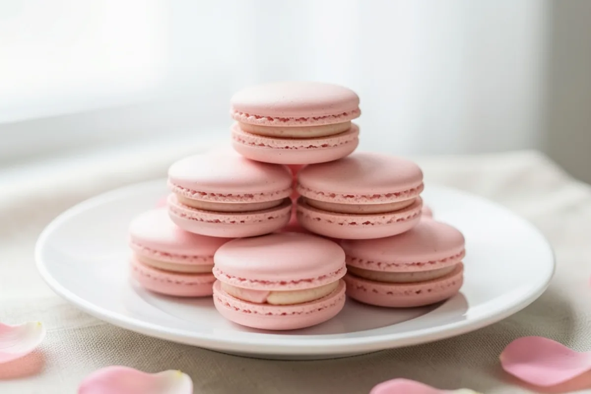 Macaron à la rose : coques, ganache et dosage du parfum