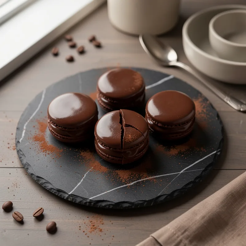 Recette de macarons au chocolat : coques croustillantes et ganache onctueuse en 6 étapes