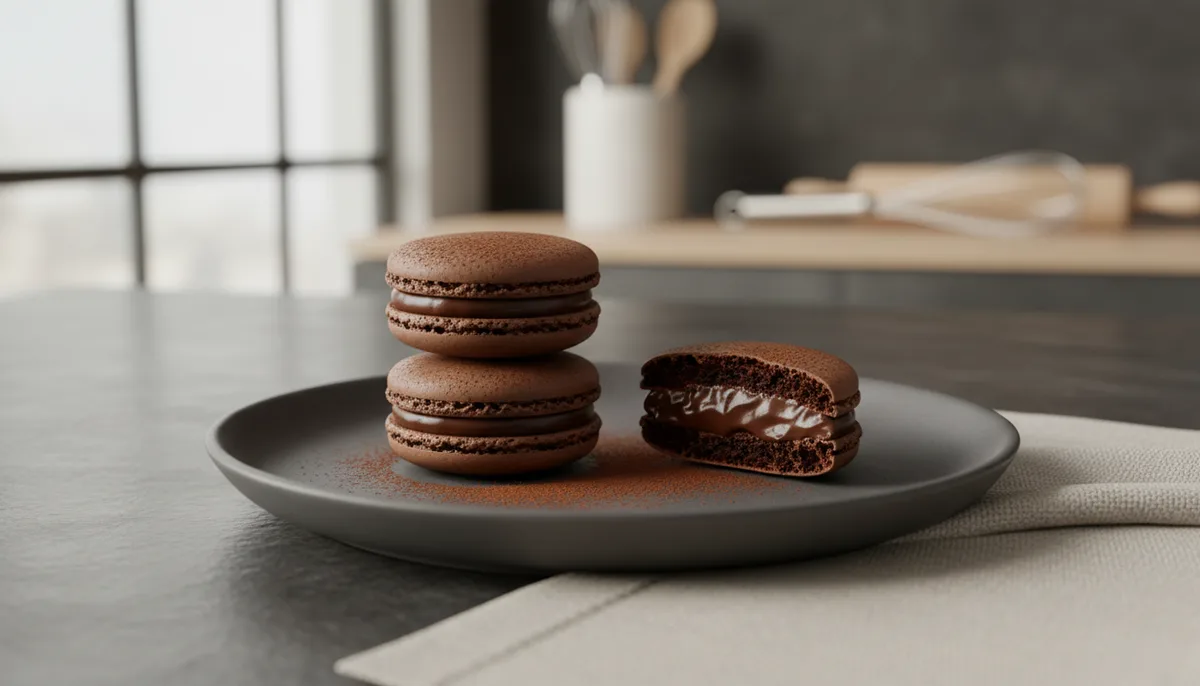 Recette macaron chocolat facile : coques croustillantes et ganache onctueuse en 6 étapes