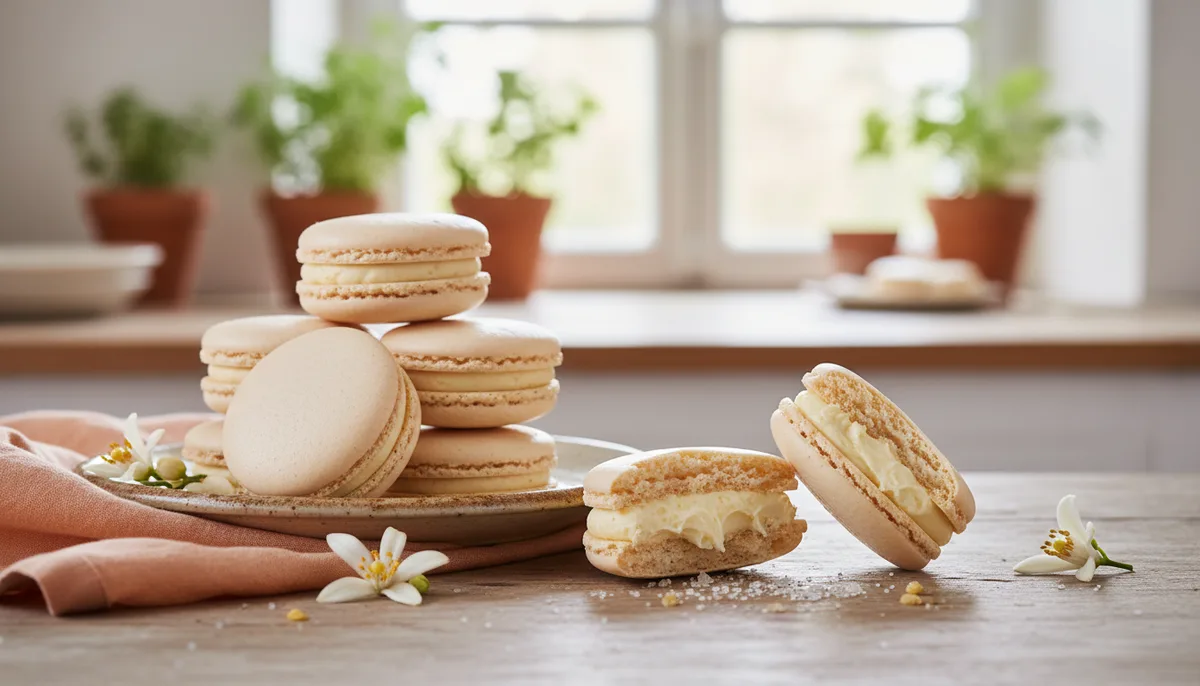Recette macarons de Montmorillon : coques lisses et ganache à la fleur d'oranger